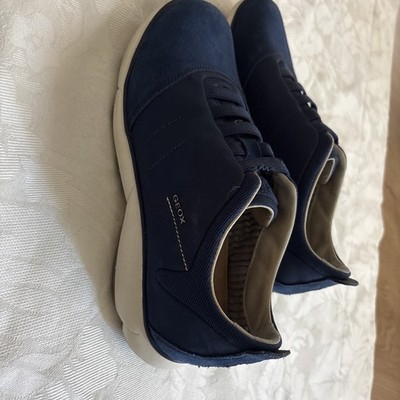 GEOX Respira U Nebula Mens Sz EU 39US 6 Slip On Blue 