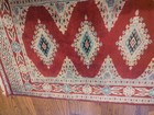 2 x  4 ft Hand knotted afghan tribal kazak wool area rug persian area rug red — photo 10