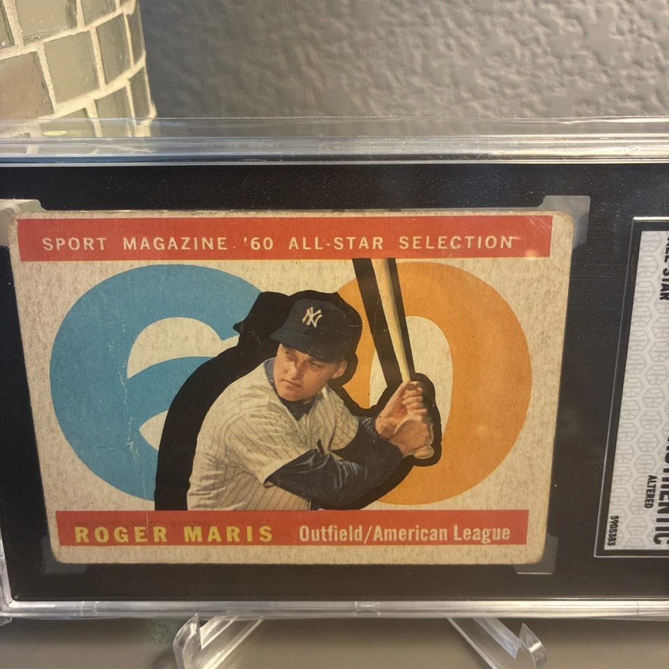 1960 Topps All-Star - High # Roger Maris #565 - Image 2 of 4