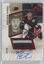 2022-23 SPx Rookies Auto Patch 19/49 Brayden Tracey #121 Patch Auto 07pz
