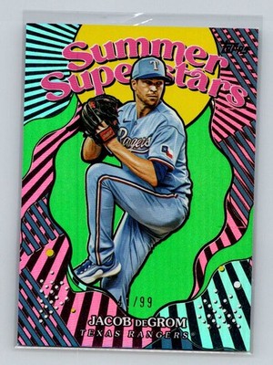 2025 Topps #SS-45 Jacob deGrom Summer Superstars Green #/99