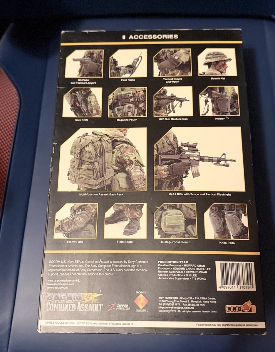RARE Hot Toys 1/6 SOCOM U.S. Navy SEALS Combined Assault - NIB | eBay