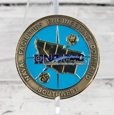 Challenge Coin Naval Facilities Engineering Command Southwest Performance