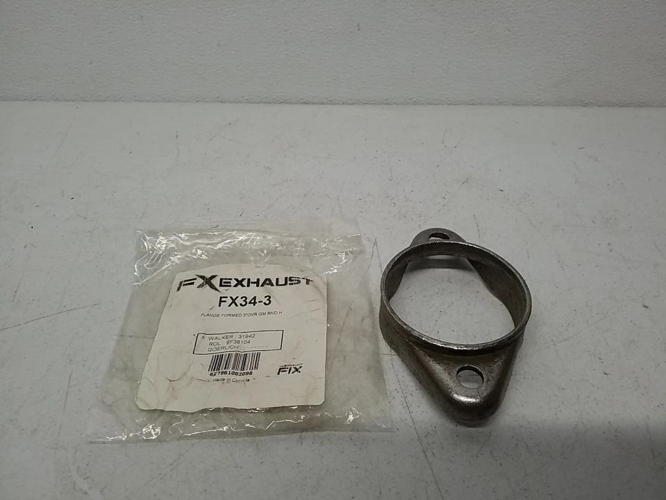 Brida de escape FX34-3 FX - Repuesto de escape de acero duradero redondo formado de 3" Foto 2 de 4