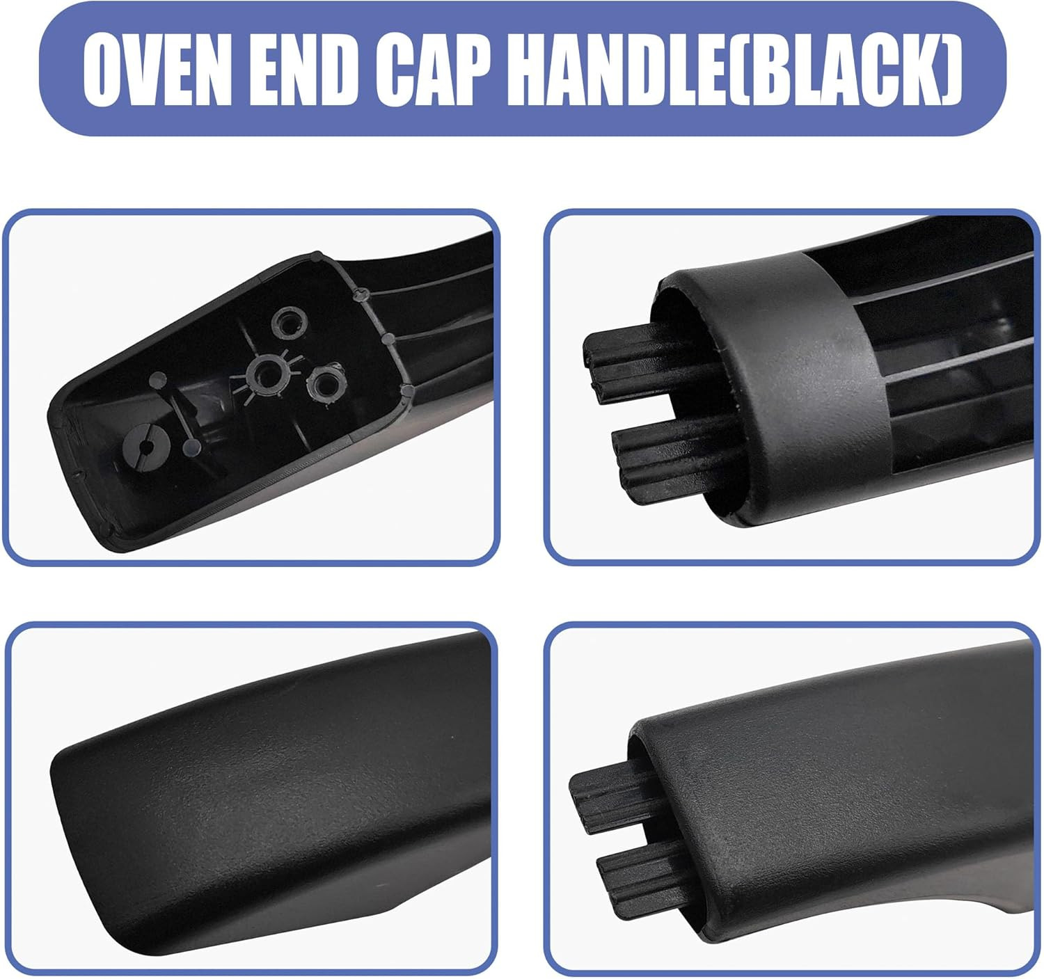 WB07X10034 2 Pack Oven Handle End Caps Replacement Fits GE General Electric Stov