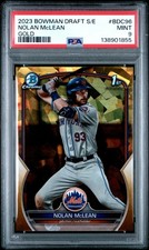 2023 Bowman Draft Sapphire - Nolan Mclean 1st Chrome Gold 1/50 - First on Print!