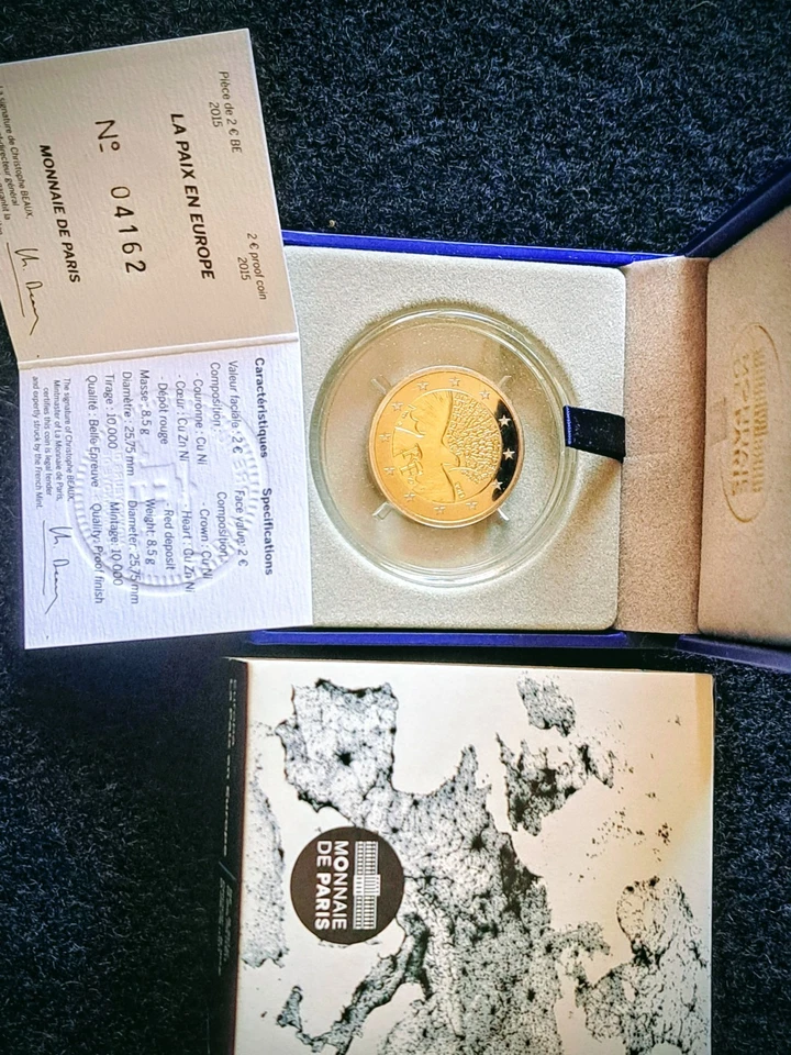 2 Euro France Be Paix 2015 - Photo 1/1