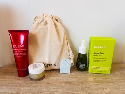 Elemis Superfood Facial Oil Travel Size Cleansing Balm Frangipani Body Cream