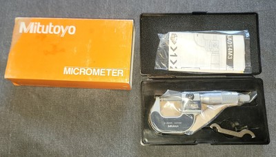 Mitutoyo 193-101 Digit Outside Micrometer Ratchet Stop 0-25mm Range 0.01mm