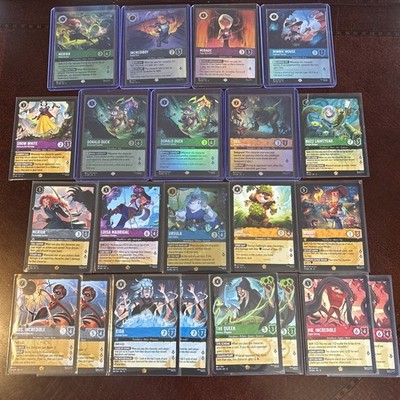 Disney Lorcana Wilds Unknown LOT OF 7 Epic & 15 Legendary - FAST SHIPPING!