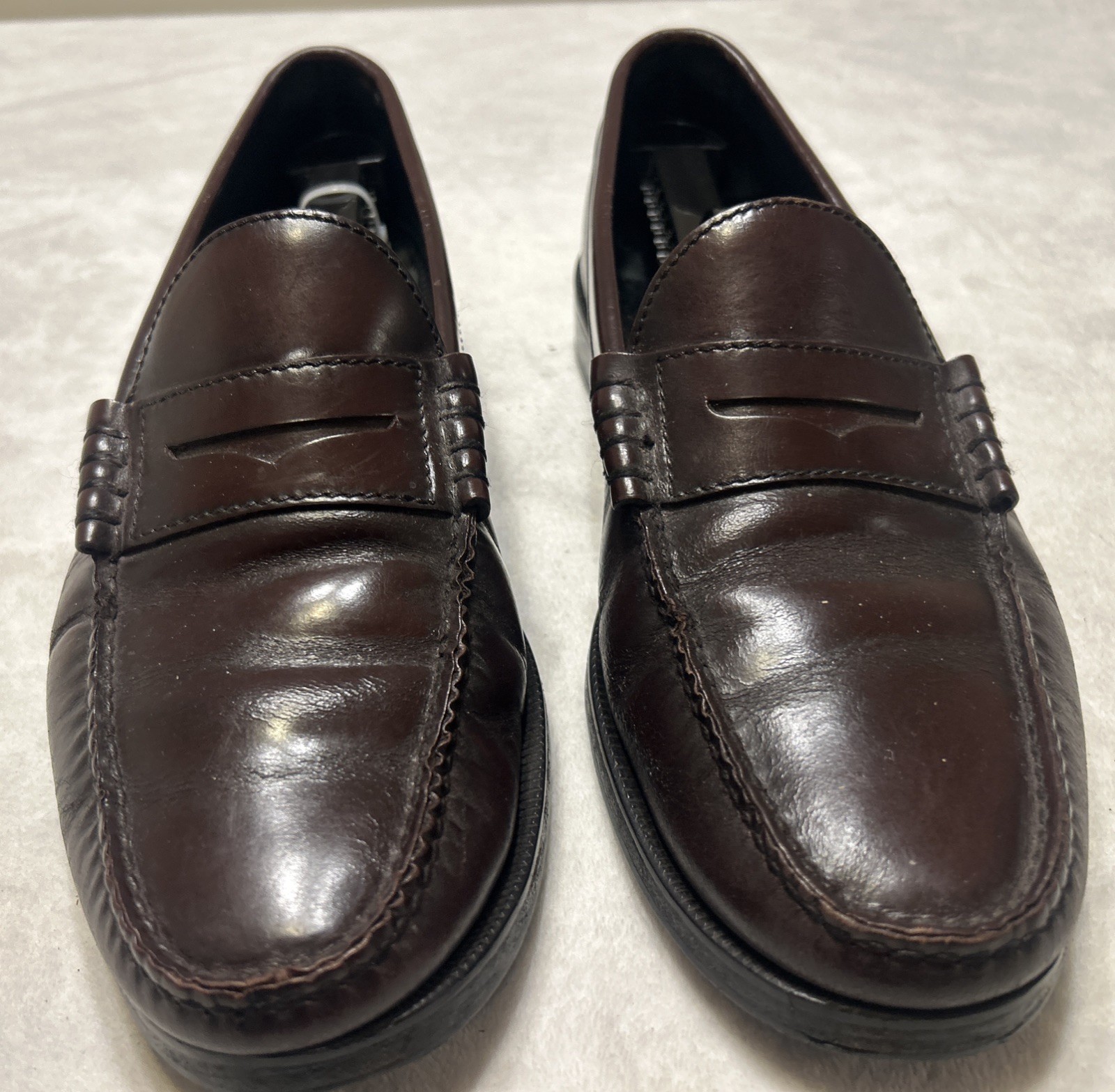 Florsheim Imperial Men’s Shoes Size 12 D Burgundy Penny Loafers Slip On Casual