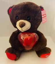 GOFFA Valentine's Day Singing Bear "WILD THING " Lights Up 6 X 9 X 10" NEW