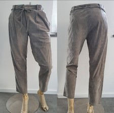 Designer Lederhose Chino Wildleder grau Utzon 36 S