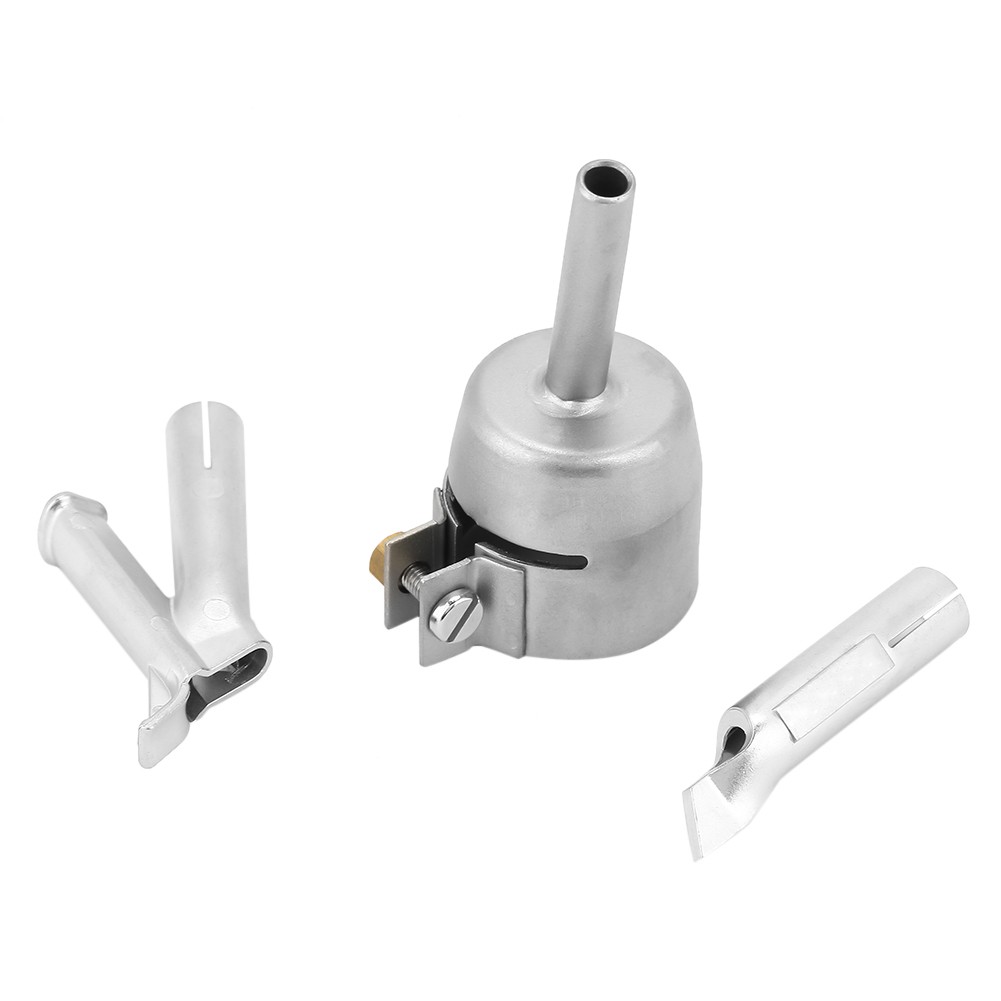3Pcs 5mm Speed Welding Nozzles Tips For PVC Plastic Hot Air Gun Silver