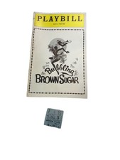1976 Bubbling Brown Sugar Playbill ANTA Theatre NYC w Ticket Stub Broadway