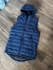 Nike Hybrid Puffer Gilet Body Warmer Blue Mens UK Small Preowned