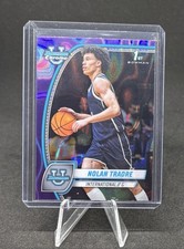 2025 Bowman Chrome University Purple Lava Refractor Nolan Traore (RC) #56