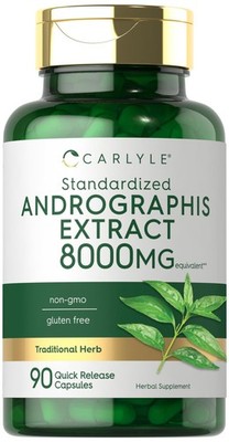 Andrographis Paniculata 8000 Mg Brain Health Immune Joint Support, 90 Capsules