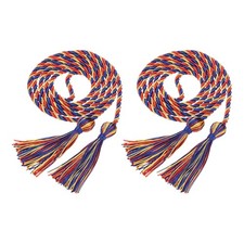 2 Pcs Graduation Cords 69" Long Graduation Tassel Honor Cords, Gold-Red-Blue