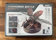 ROKR 3D Metal Model Rhinoceros Beetle 3D Metal Puzzle Electric Mechanical Toys