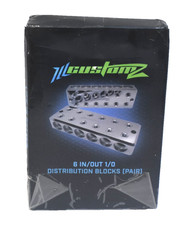 Ill Customz 1/0 AWG 6 In/Out Aluminum Distribution Block Pair LC-6IN/OUT