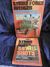 LARAMI 1986 Strike Force Avenger NEW SEALED Rubber Bullet Toy Gun w/Yellow Ammo