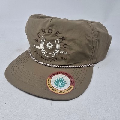 Sendero Provisions Co Mens Tan Horseshoe Embroidered Rope Hat Texas USA NEW