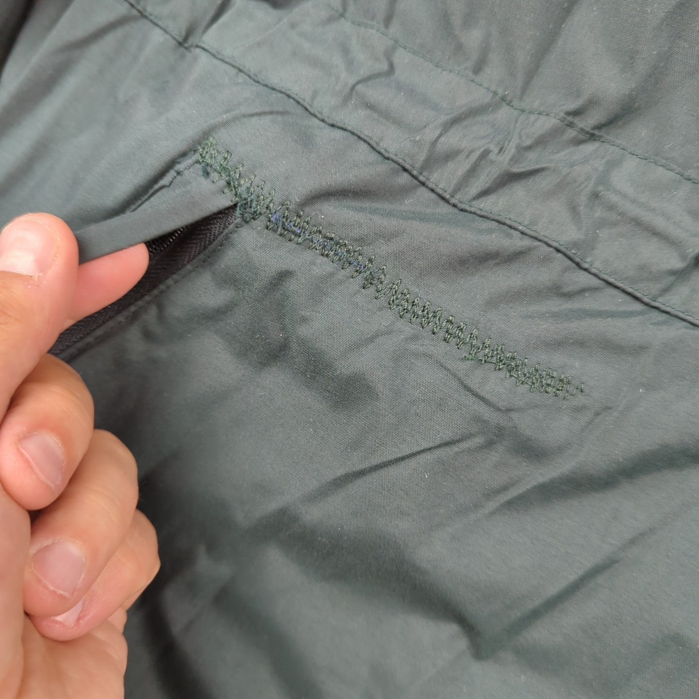 Vintage 90s Patagonia DAS Parka Jacket Mens L Green Hooded 84101 Repaired image 6