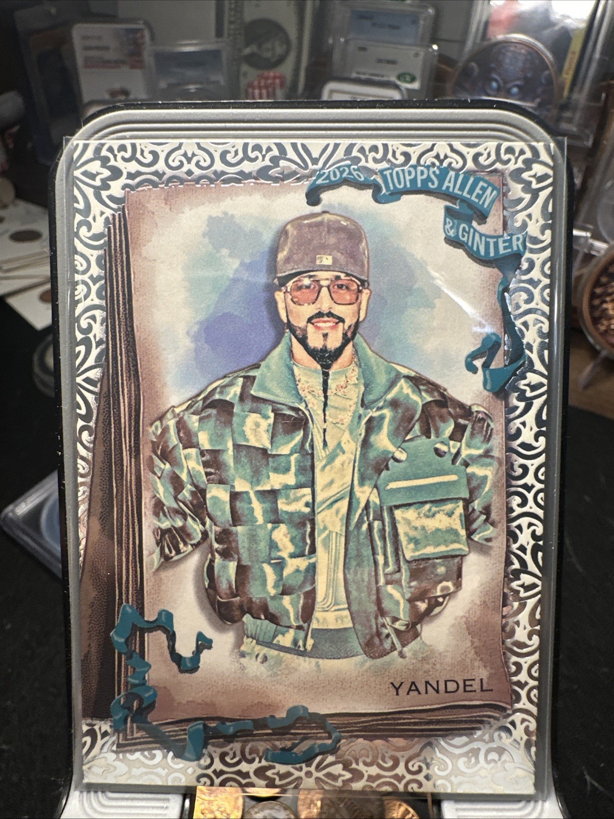 Topps 2026 Allen & Ginter #147 Yandel Latin Urban Artist Foil Filigree