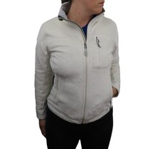 Mountain Hardwear Windstopper Fleece Jacket Womens S White Full Zip Softshell