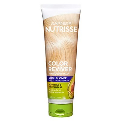 Garnier Nutrisse 5 Minute Nourishing Color Hair Mask, Cool Blonde, 4.2 fl. oz.