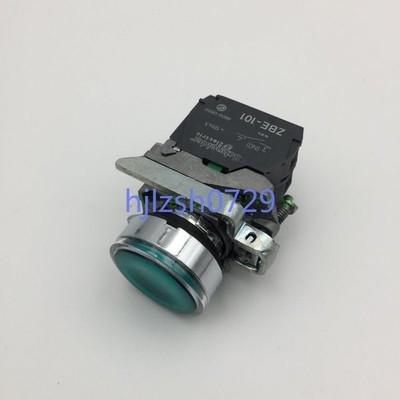 1pc used 100% tested green illuminated button XB4BW33G5 AC110V *uq