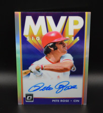 Pete Rose #MVP-PR 2019 Panini Optic MVP Signatures - Auto - Silver Prizm - A