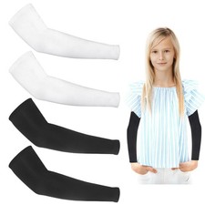 2 Length: 32 cm / 12.6 in, Cuff diameter: 7-9 / 2.8-3.6 Black White