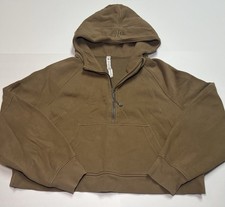 Lululemon Scuba Half Zip Hoodie XL/XXL Tan Oversized Fleece Womens