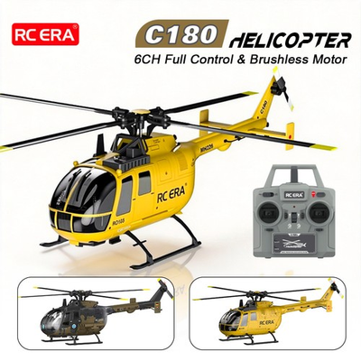 #ad RC ERA C180 Helicopter 1 25 6CH Brushless BO 105 Aircraft One Key Inverted Plane $196.44
