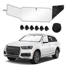 Sun Shade- Front and Side Car Windshield Sun Shade Front and Side Window Silver