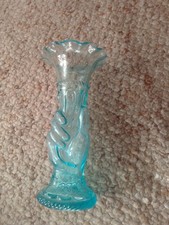 Joli Vase Bleu - Hauteur 21 Centimètres - maison décoration collection