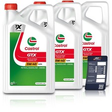 3x 5 L = 15 LITER CASTROL GTX 5W-40 A3/B4 MOTOR-�L MOTOREN-�L