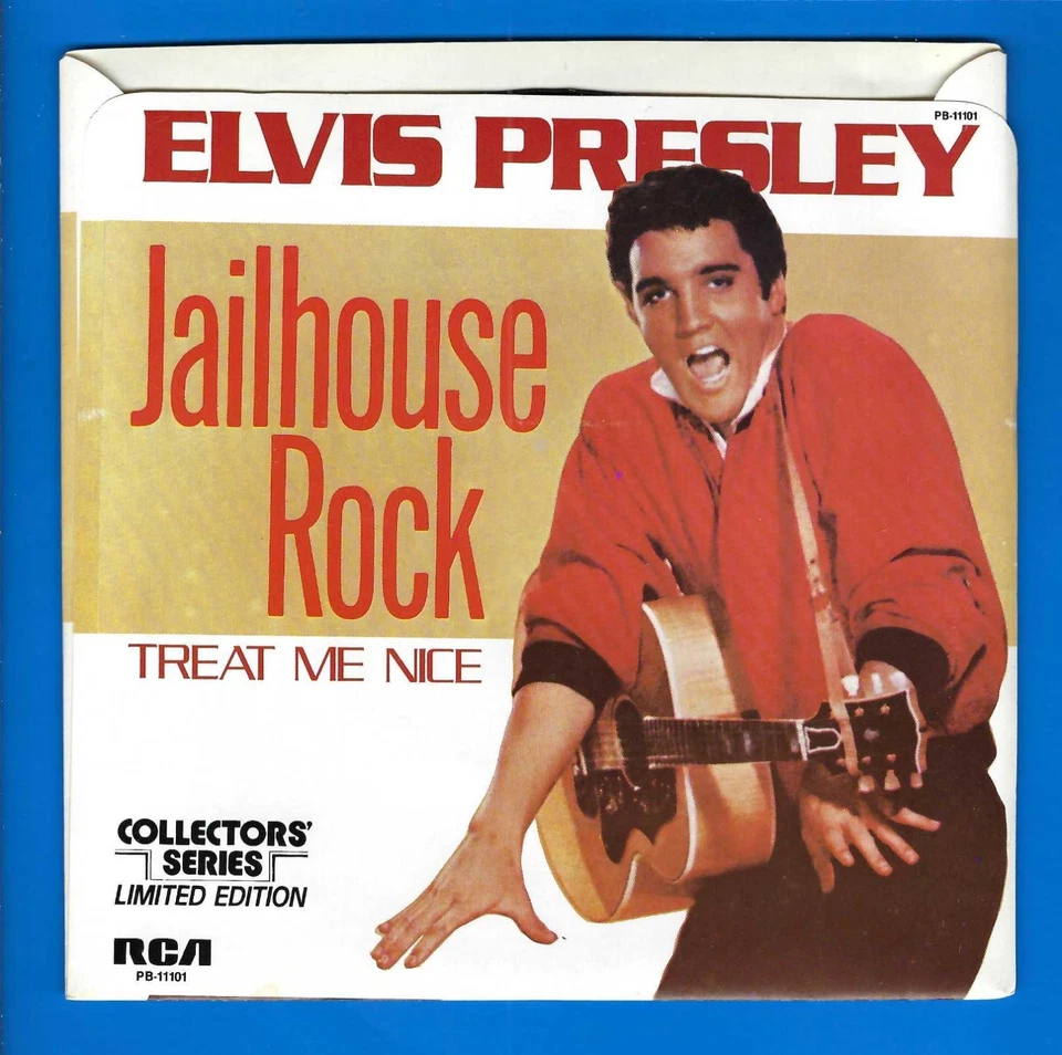 Elvis Presley JAILHOUSE ROCK/TREAT ME....45 RPM Collectors' Series NOS +10 CARDS Foto 2 de 4