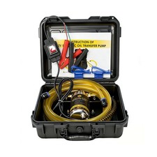 12V 100W Oil Transfer Pump Set, Fast 1-4L/min Flow for Gear, Transmission, Lu...