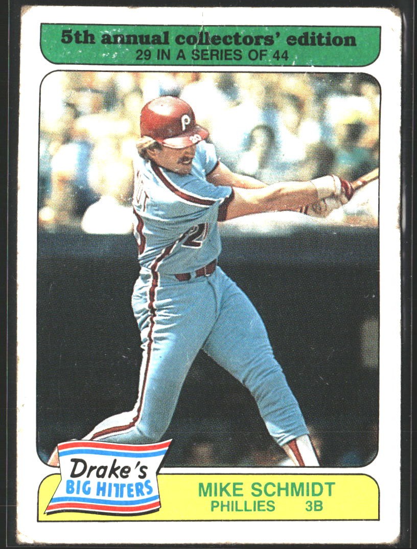 1985 Topps Drake's Big Hitters #29 Mike Schmidt