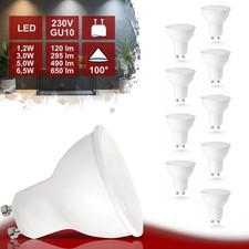 LED GU10 Leuchtmittel 1W 3W 5W 6,5W Lampe 230V Spot Birne Strahler SET