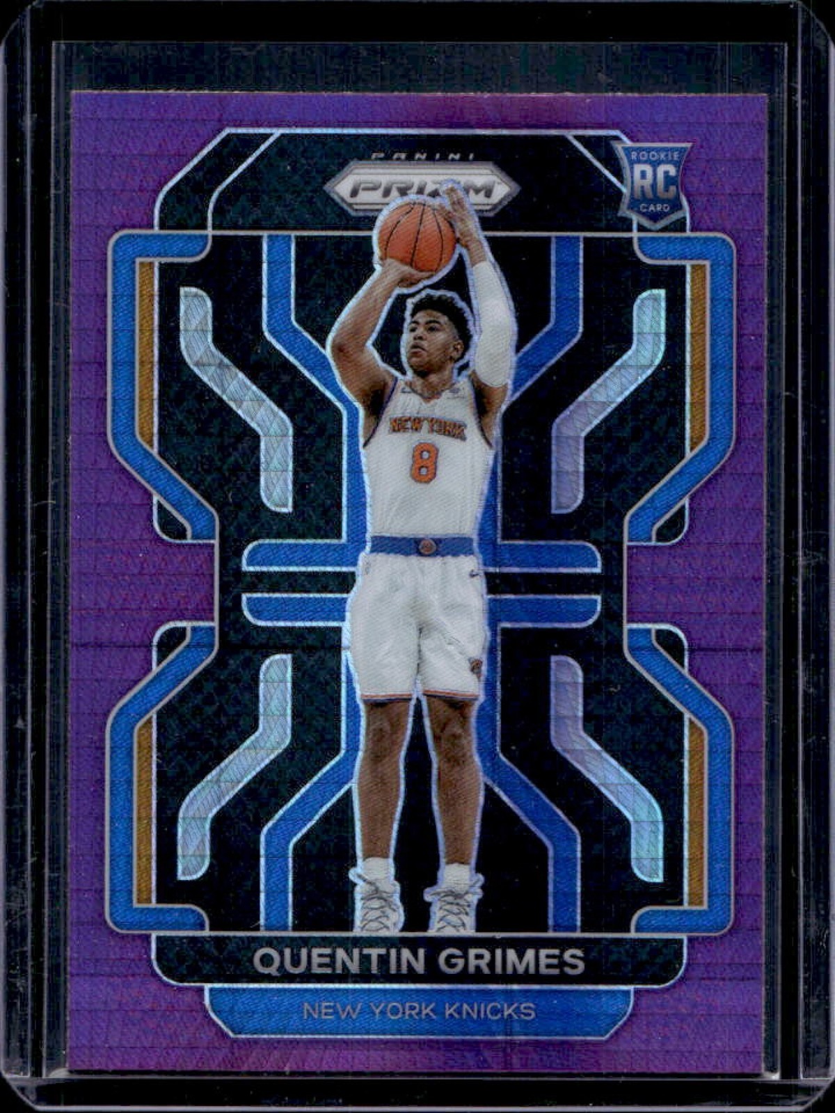 2021-22 Prizm Quentin Grimes RC Hyper Purple Rookie #285 Knicks