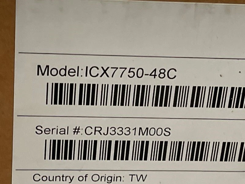 * NEW Brocade ICX7750-48C 48-Port 10GBase-T QSFP+ SFP+ Network Switch - Image 3 of 3