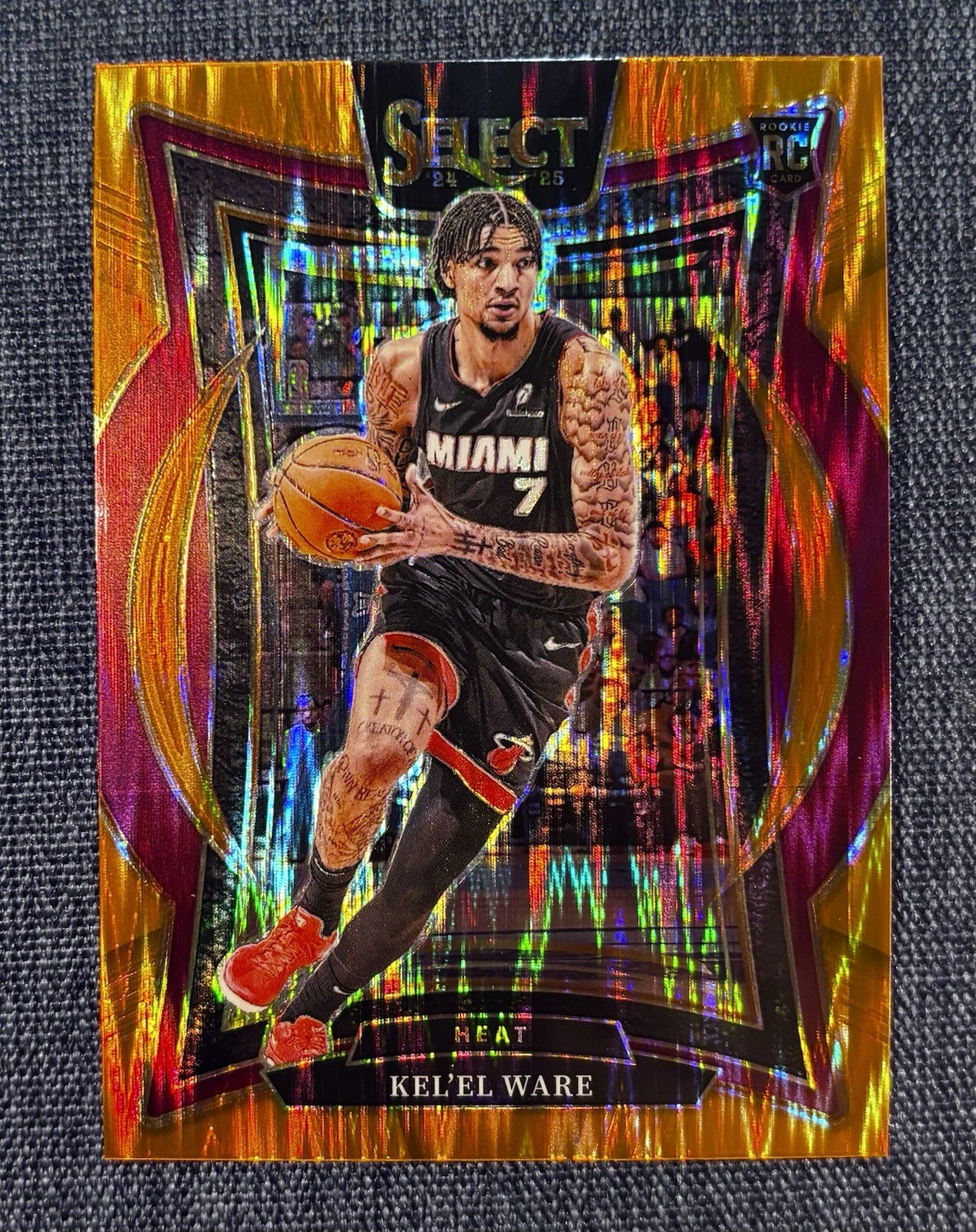 2024-25 Panini Select Kel'El Ware Rookie Orange Flash Concourse Level #66 Heat