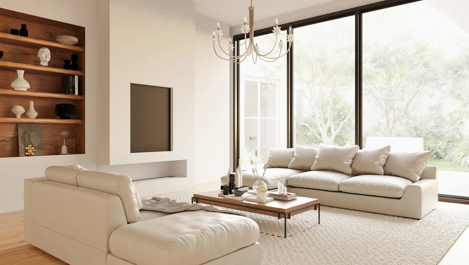 Lámpara de araña estilo vela cónica Quoizel REY5042 Remy 8 luces 42" W - bronce Foto 3 de 4