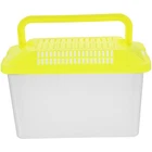  Handheld Aquarium Fish Tank Portable Turtle Box Terrarium Small Plastic
