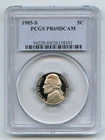 1985-S Jefferson Nickel Proof — photo from another recent sale