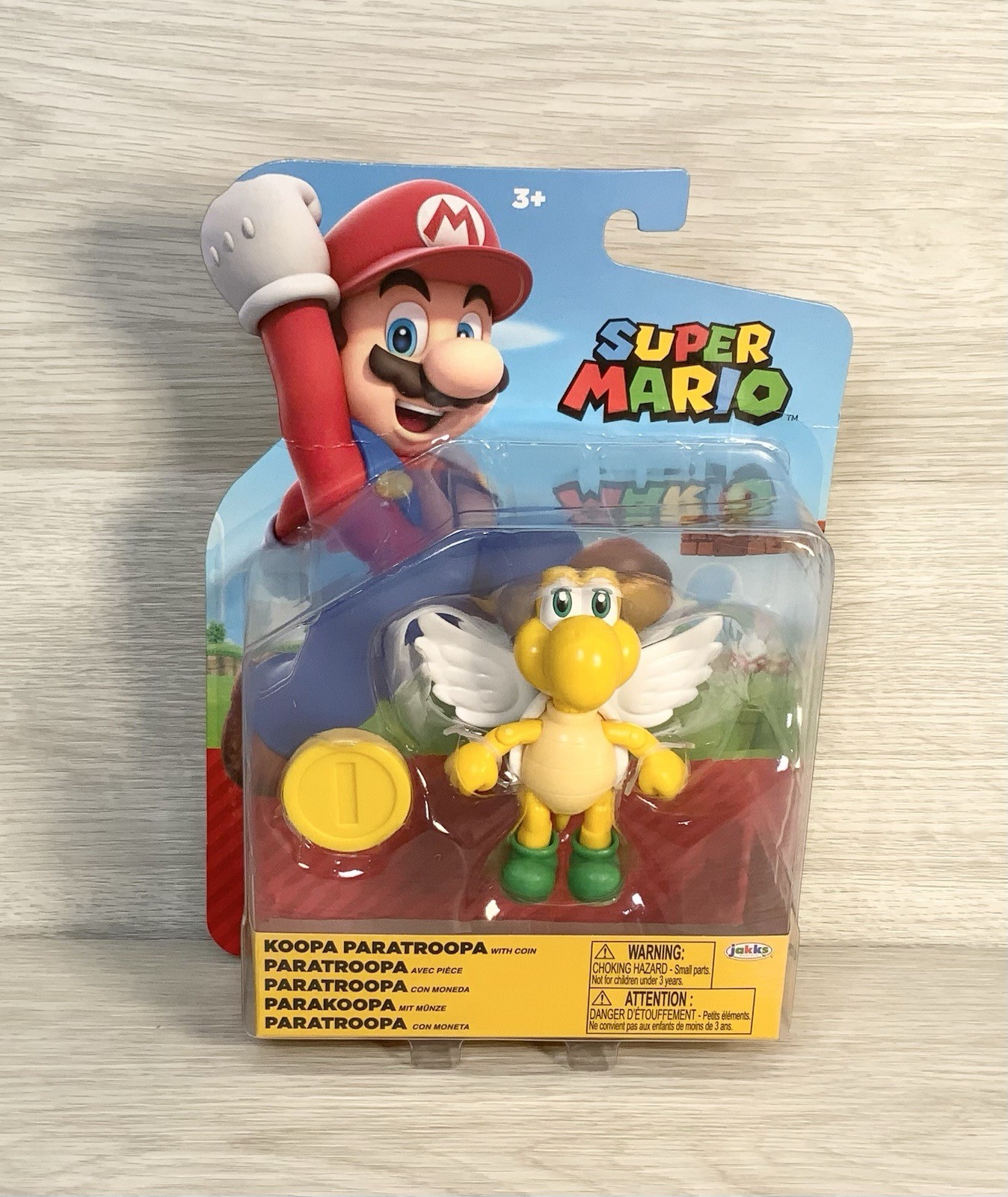 Nintendo Super Mario Koopa Paratroopa with Coin 4"" Figure Jakks Pacific